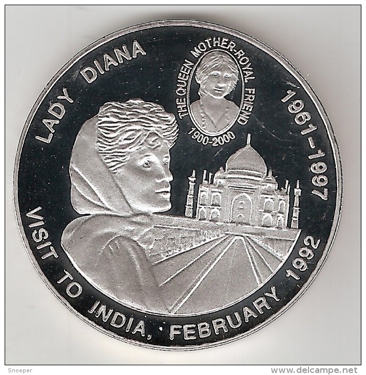 *dem. Republic Congo 5 Francs 2000 Km 63  Lady Diana  Proof - Congo (Repubblica Democratica 1998)