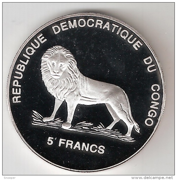 *dem. Republic Congo 5 Francs 2000 Km 63  Lady Diana  Proof - Congo (República Democrática 1998)