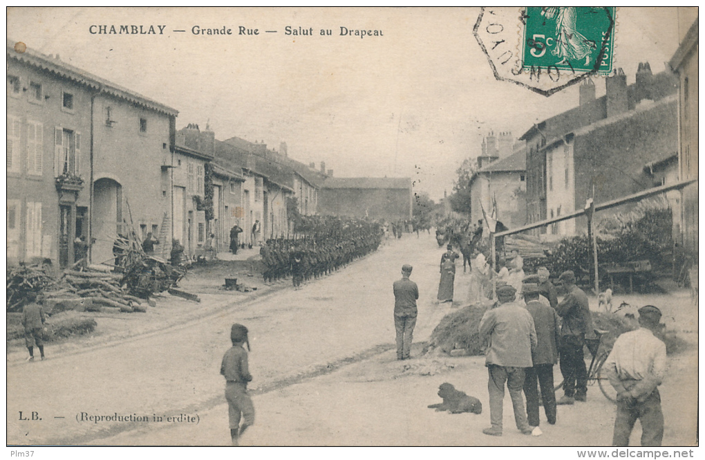 CHAMBLEY BUSSIERES - Salut Au Drapeau - Chambley Bussieres