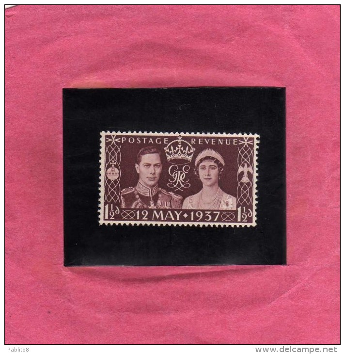 GREAT BRITAIN - GRAN BRETAGNA 1937 CORONATION KING GEORGE VI INCORONAZIONE RE GIORGIO MNH - Nuovi