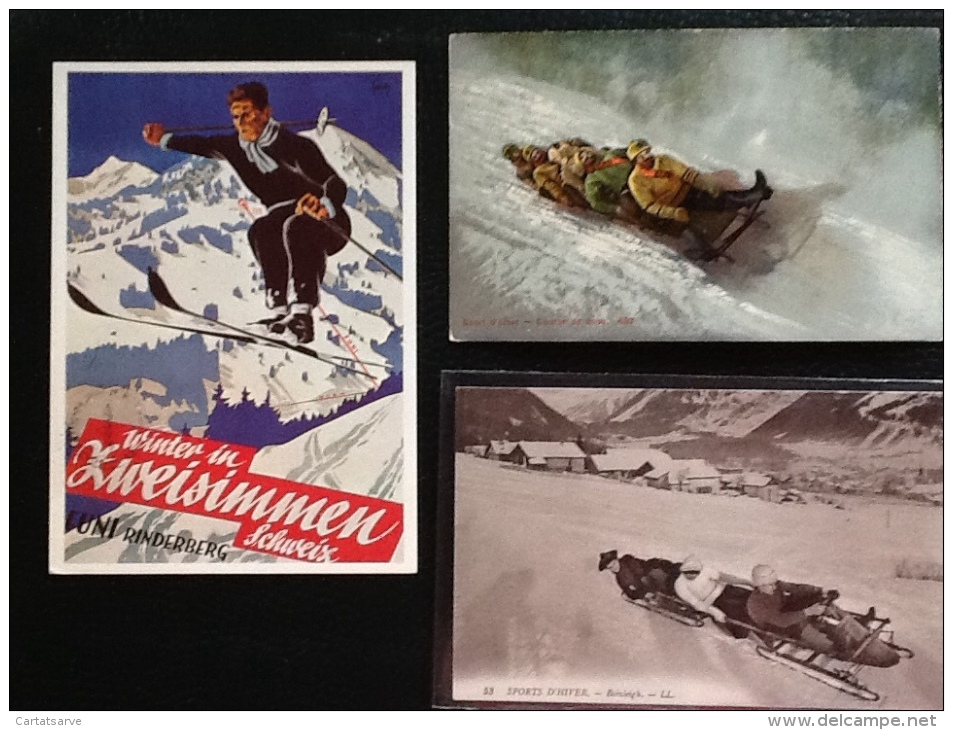 Sports D'hiver 9 Cartes Postales - 5 - 99 Postkaarten