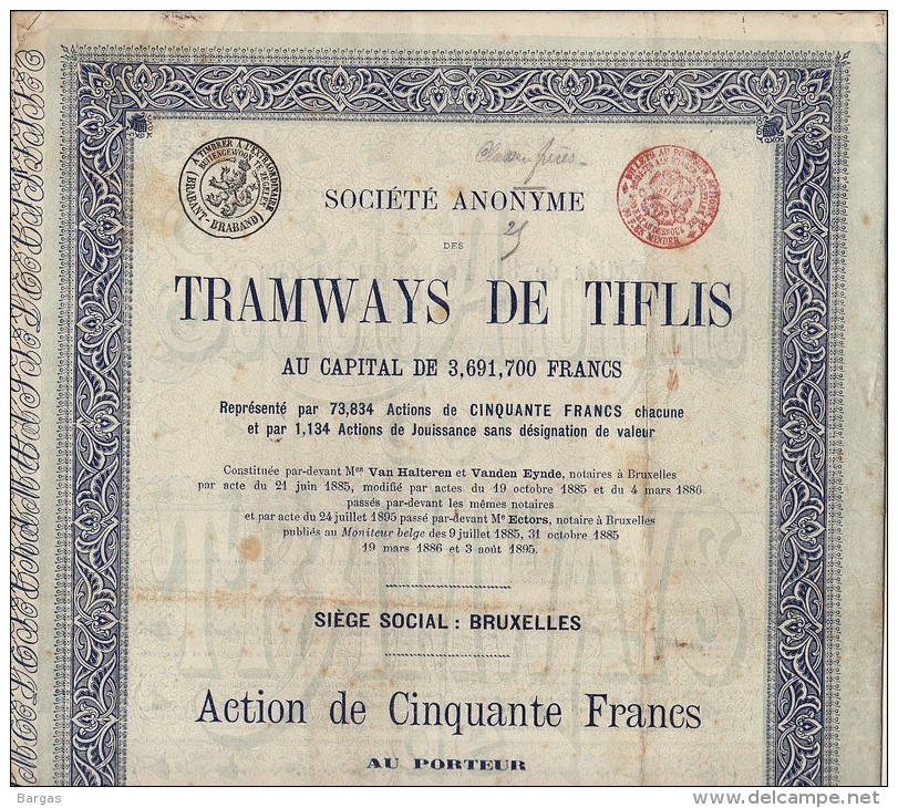 2X Tramways De Tiflis 1895 - Russie