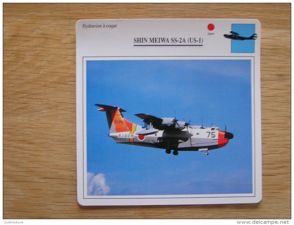 SHIN MEIWA SS-2A  US-1   HYDRAVION FICHE AVION Avec Description  Aircraft Aviation - Flugzeuge