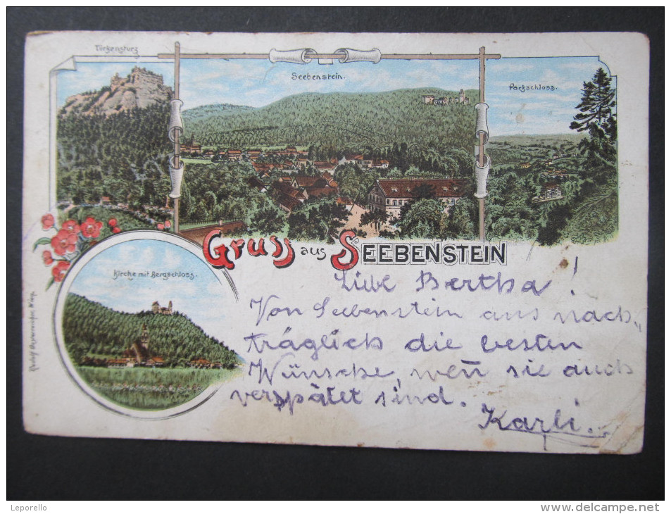 AK SEEBENSTEIN B. NEUNKIRCHEN Litho 1900  //  D*10833 - Neunkirchen