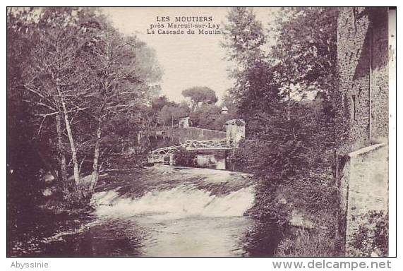 85 LES MOUTIERS Près MAREUIL SUR LAY - La Cascade Du Moulin - Guitton - D3 93a - Moutiers Les Mauxfaits