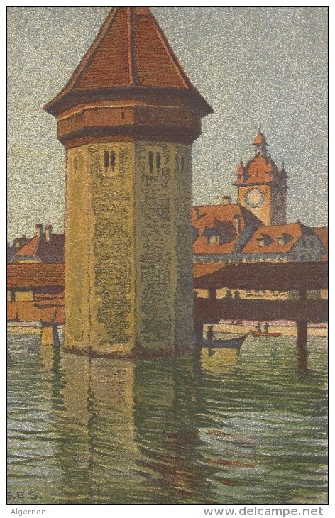 9048 - Wasserturm M. D. Rathaus Illustration Schlatter - Autres & Non Classés