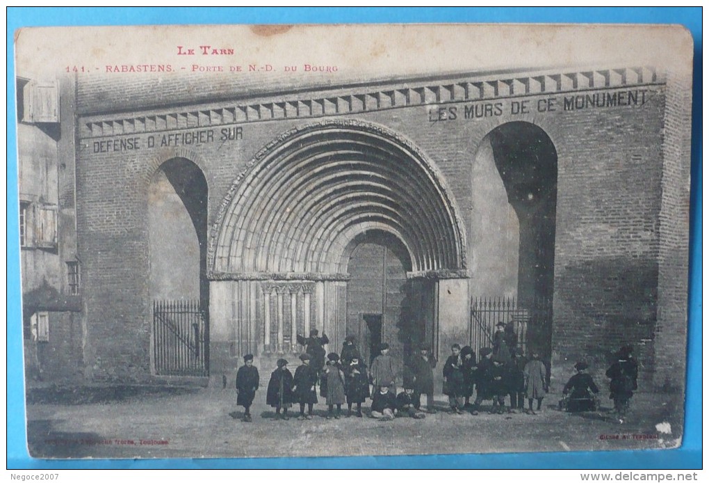 Rabasten : Porte De N.D Du Bourg Dans Les Années 1900  (  Animation) - Rabastens