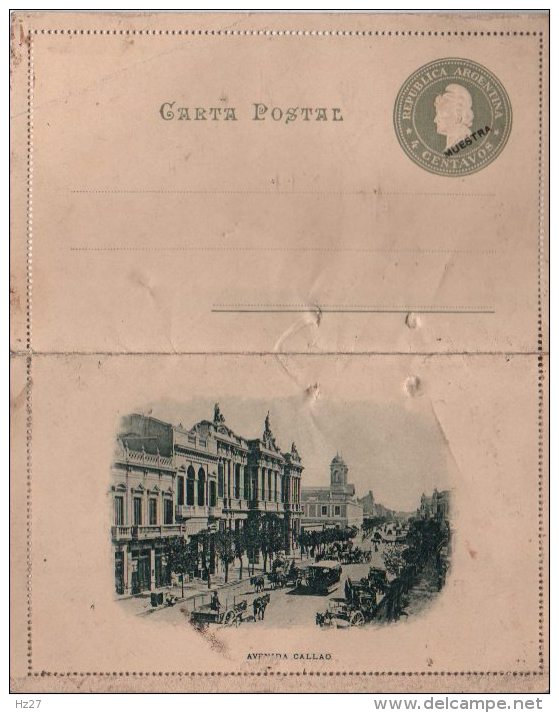 Argentine Entier Postal Vierge 4 Centavos  Av. Gallo - Postal Stationery