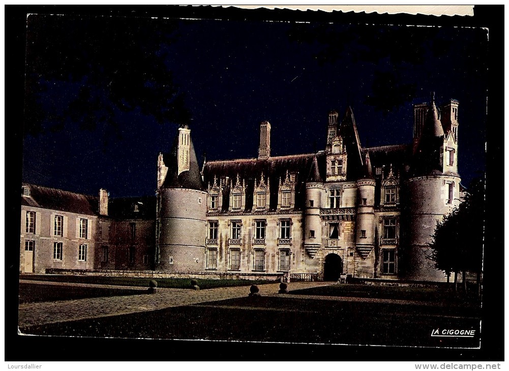 Carte Postale 28 MAINTENON Château Façade Nord La Nuit - Maintenon