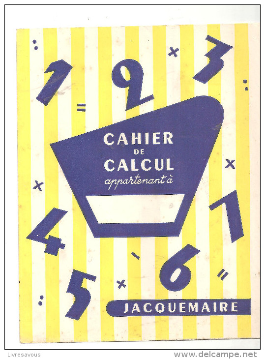 Protège Cahier JACQUEMAIRE Cahier De Calcul - Protège-cahiers