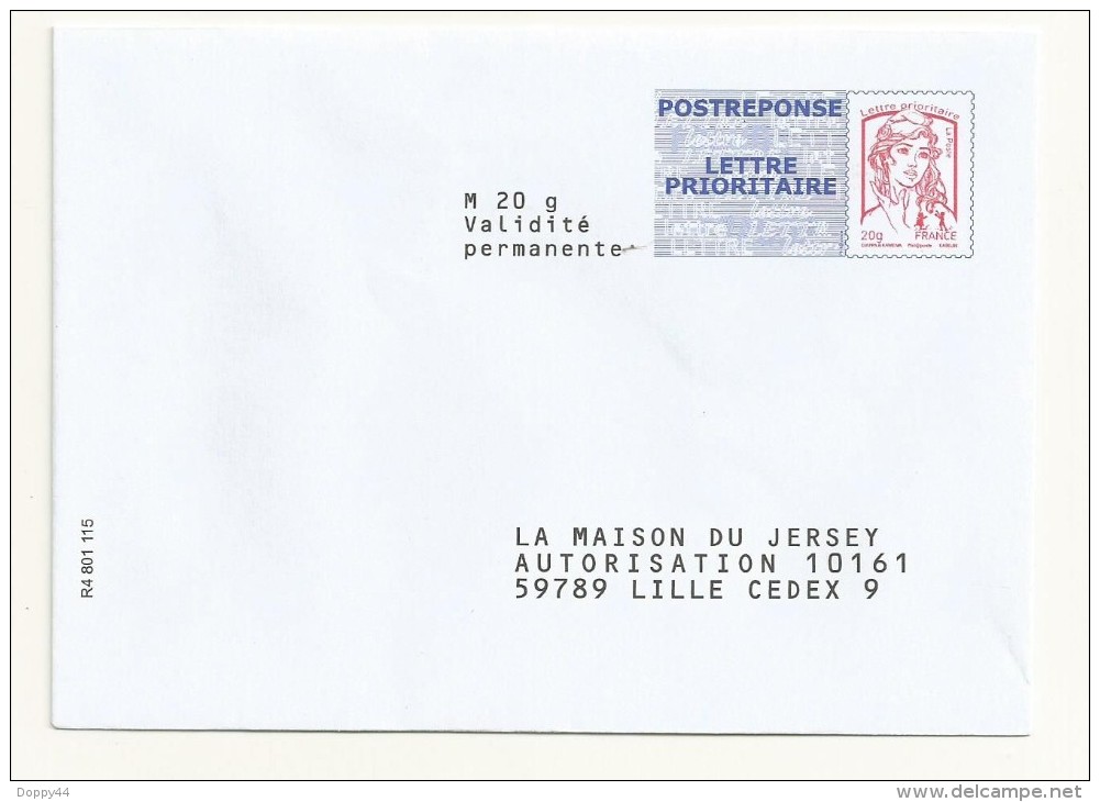 PAP POSTREPONSE LA MAISON DU JERSEY   NEUF  LOT  13P395 - PAP: Antwort/Ciappa-Kavena