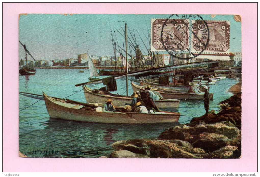 CPA - CARTE COLORISEE - BELLE ANIMATION - ALEXANDRIE - LA BAIE OUEST - BC. - 1 - 051 - Alexandrië