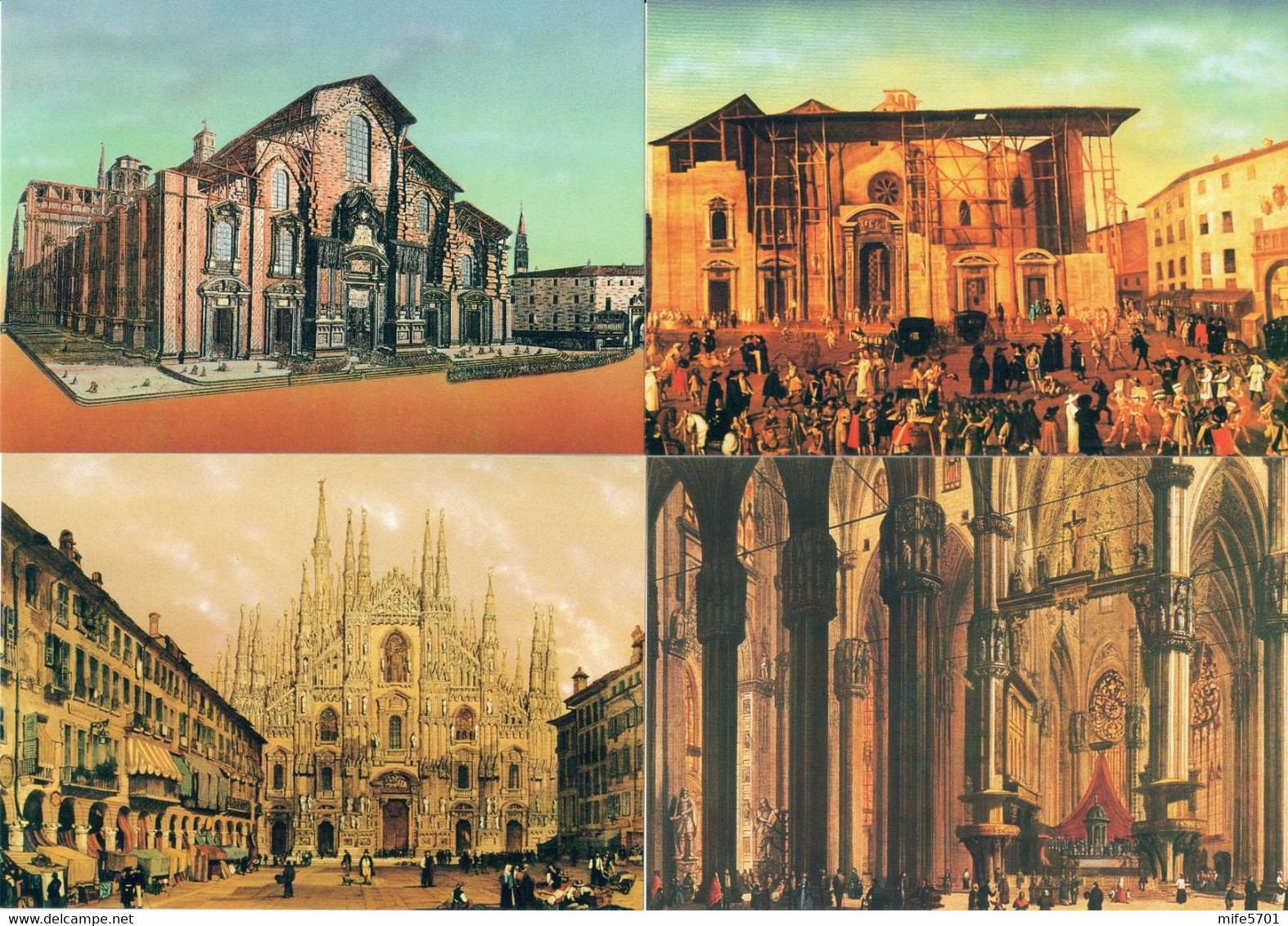 VATICANO 4 INTERI POSTALI VI CENTENARIO FONDAZIONE DUOMO DI MILANO L. 450 - 1986 - CATALOGO FILAGRANO "C28" - NUOVI - Entiers Postaux