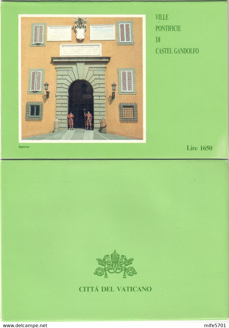 VATICANO 3 INTERI POSTALI VILLE PONTIFICIE DI CASTEL GANDOLFO L. 550 - 1988 - CATALOGO FILAGRANO C31 /C32 / C33 - NUOVI - Postal Stationeries