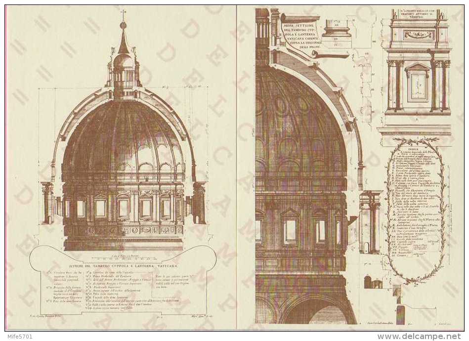 VATICANO 4 INTERI POSTALI 400° ANNIVERSARIO COSTRUZIONE DELLA CUPOLA DI SAN PIETRO L. 650 - 1990 CATALOGO FILAGRANO C35 - Postal Stationeries