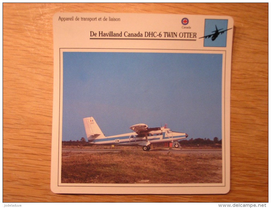 DE HAVILLAND CANADA DHC-6 Twin Otter      FICHE AVION Avec Description  Aircraft Aviation Transport Et Liaison - Flugzeuge