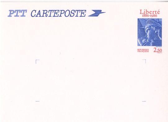 Entier Postal 1986 Statue De La Liberté - Cartes Postales Types Et TSC (avant 1995)