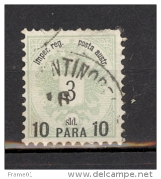 Autriche, Levant 1886 - Nr YT  Mi 14,  Obl / Used Constantinople / Konstantinopel - Levante-Marken