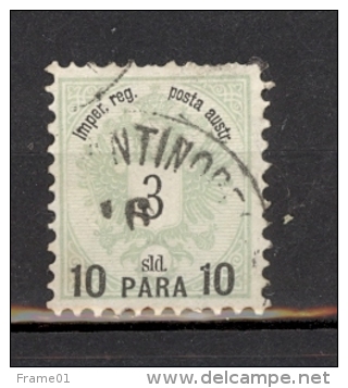 Autriche, Levant 1886 - Nr YT  Mi 14,  Obl / Used Constantinople / Konstantinopel - Levant Autrichien