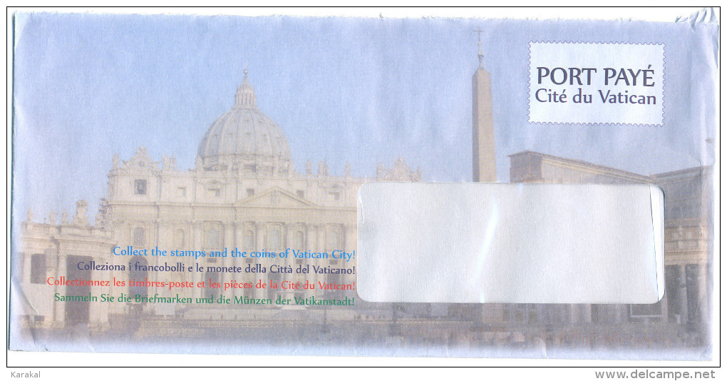 Vatican Vaticano Entier Postal Postal Stationery Envelope Used - Entiers Postaux