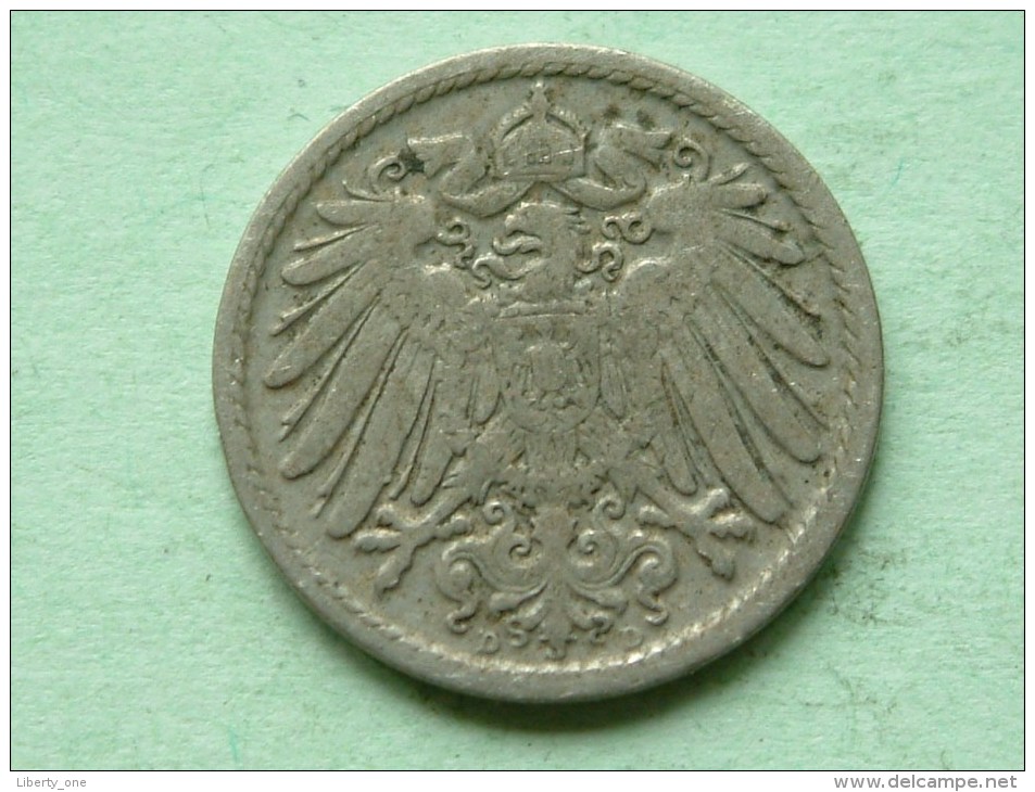 1906 D - 5 PFENNIG / KM 11 ( For Grade , Please See Photo ) ! - 5 Pfennig