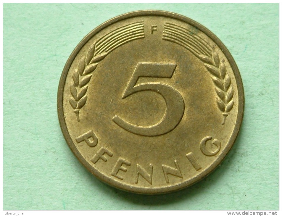 1950 F - 5 PFENNIG / KM 107 ( For Grade , Please See Photo ) ! - 5 Pfennig