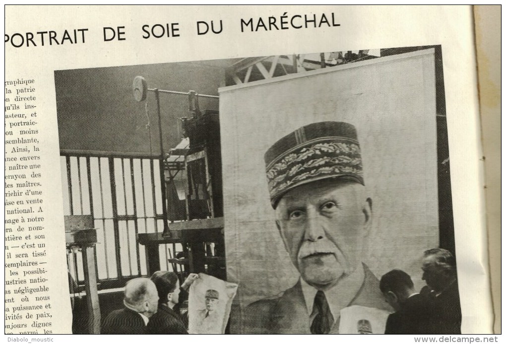 1941 Guerre ALLEMAGNE-RUSSIE ; Portrait Soie De Pétain ;Secours National ; Cheval Roi à Paris; Elevage Du Lapin Partout - L'Illustration