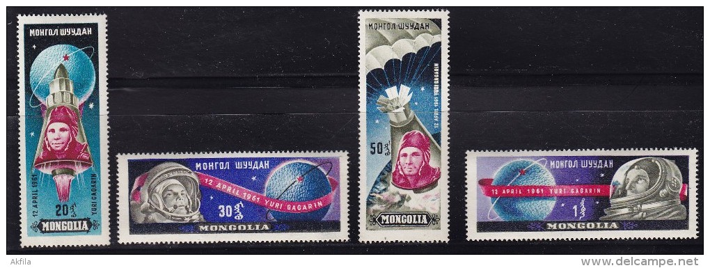 Mongolia 1961 Yuri Gagarin, MNH (**) - Mongolei