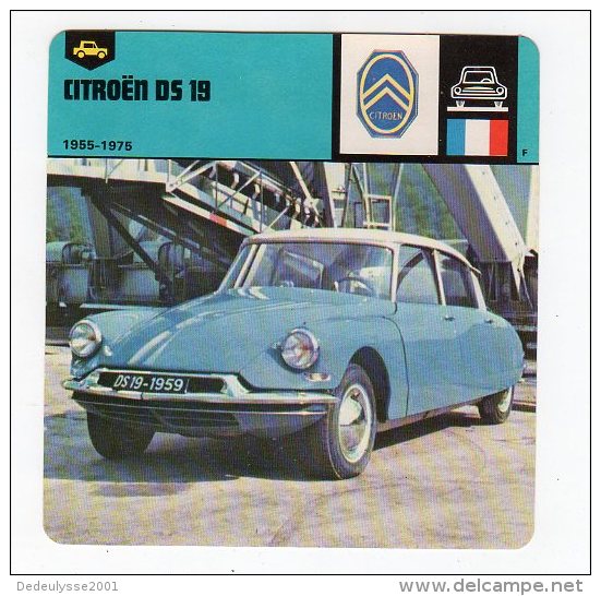 Fev14   63789    Fiche Automobile    Citroën DS 19 - Other & Unclassified