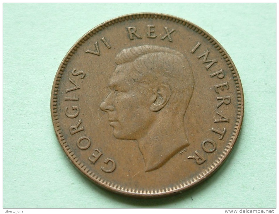 1945 - 1 Penny / KM 25 ( For Grade , Please See Photo ) ! - Afrique Du Sud