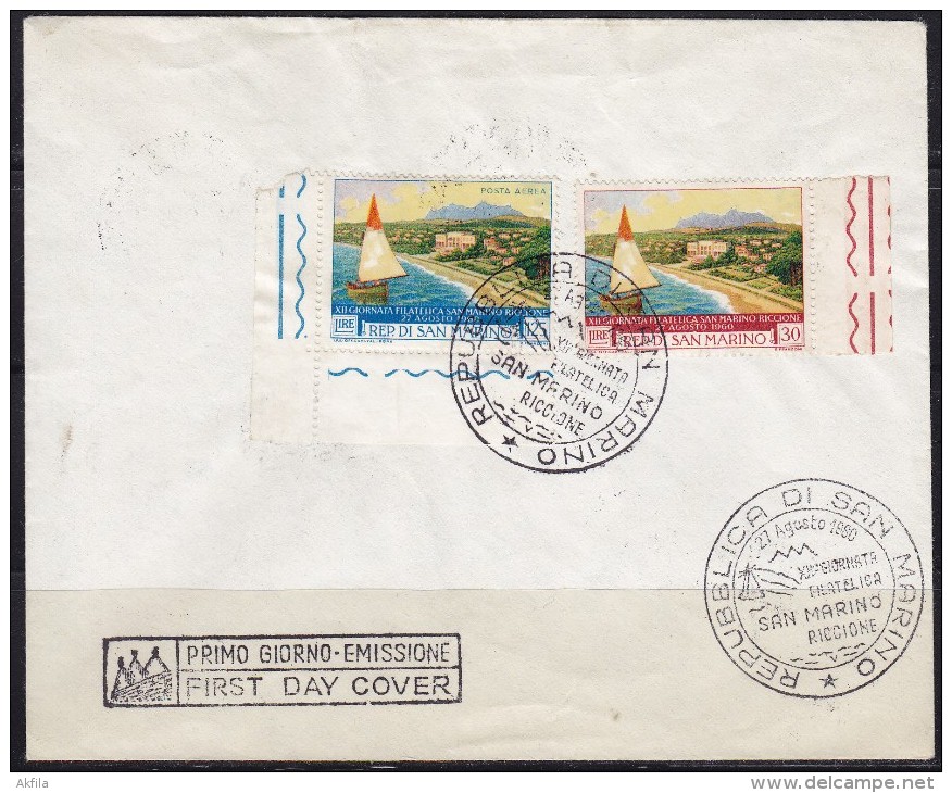 3211. San Marino, 1960, Philatelic Exhibition, FDC - FDC