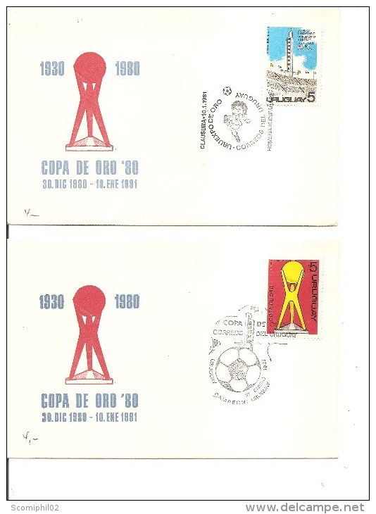 Coupe D'Amérique Du Sud Des Nations ( 2 FDC De L'Uruguay De 1981 à Voir) - Soccer American Cup