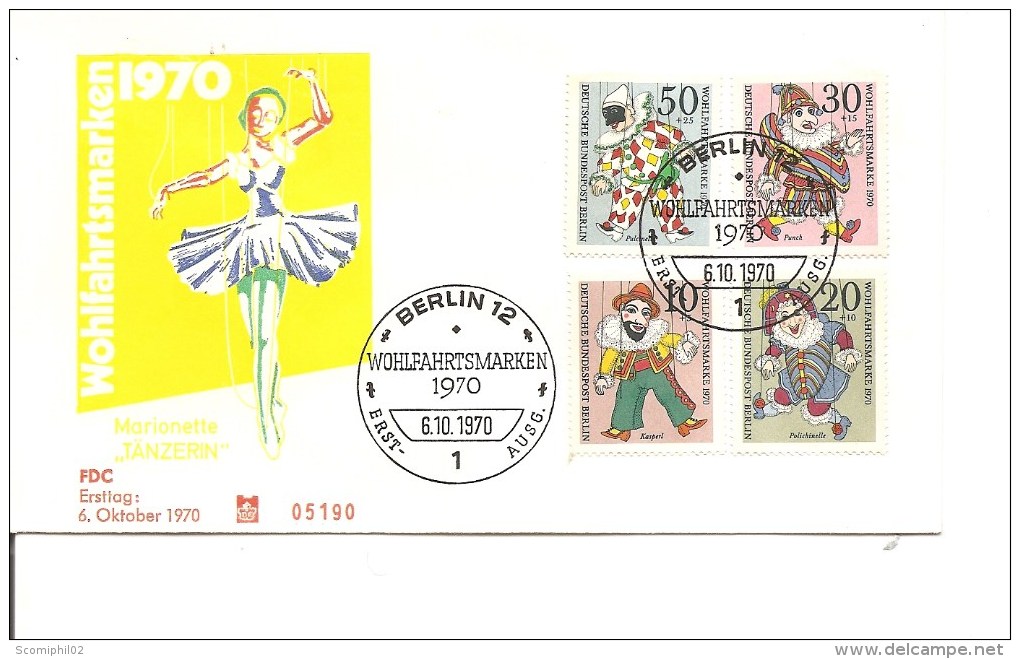 Marionettes ( FDC De Berlin De 1970 à Voir) - Marionetten