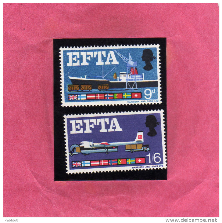 GREAT BRITAIN GRAN BRETAGNA 1967 EFTA EUROPEAN FREE TRADE ASSOCIATION ASSOCIAZIONE EUROPEA LIBERO SCAMBIO MNH - Unused Stamps