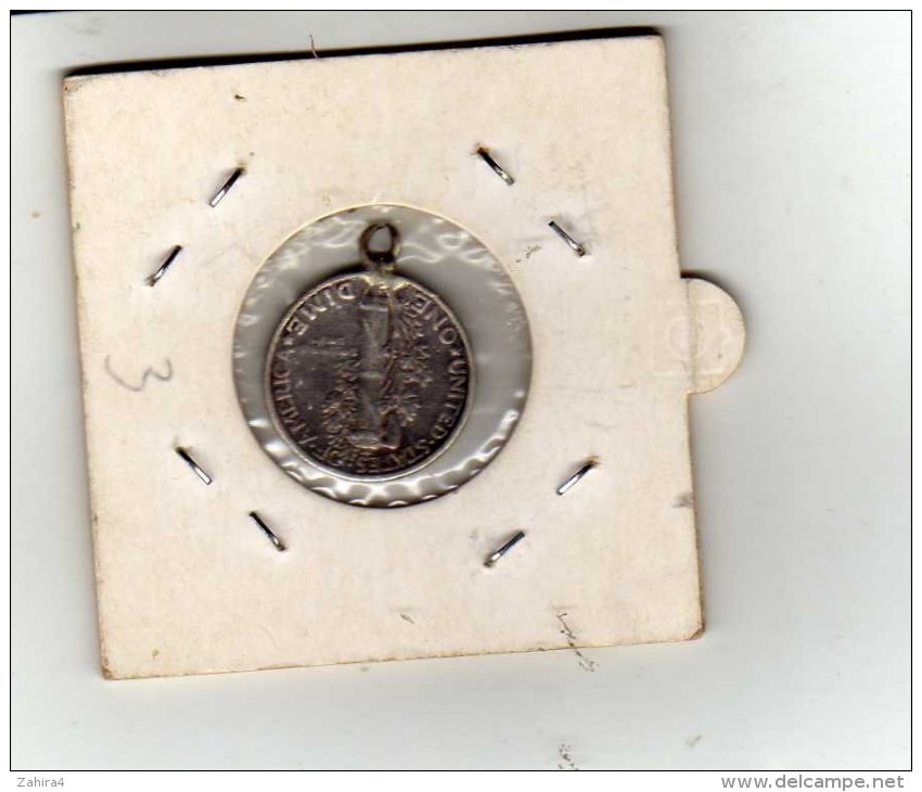 Monnaie - Avec Anneau Pour Pendentif ? - Etats Unis  - One Dime  - - Other & Unclassified