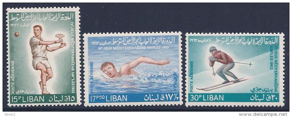 Lebanon, Scott # C385-7 MNH Set Sports, 1964 - Libanon