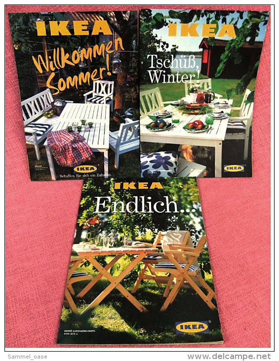 3 X IKEA Prospekt Von 1996-1998  -  Tschüß, Winter!  -  Endlich...  -  Willkommen Sommer!  -  Je 32 Seiten - Catalogues