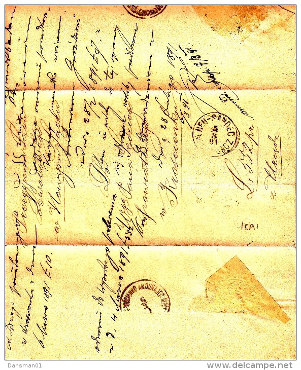 POLAND Prephilatelic 1886 NEU SANDEC To LIMANOWY Cover Only - ...-1860 Préphilatélie