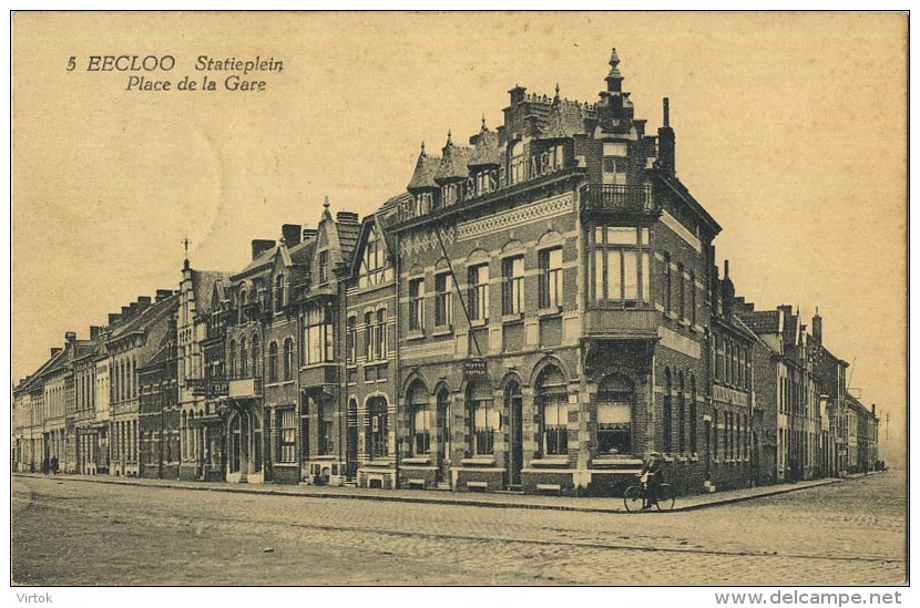 Eeklo :  Statieplein -  Place De La Gare   ( Geschreven Met Zegel ) - Eeklo