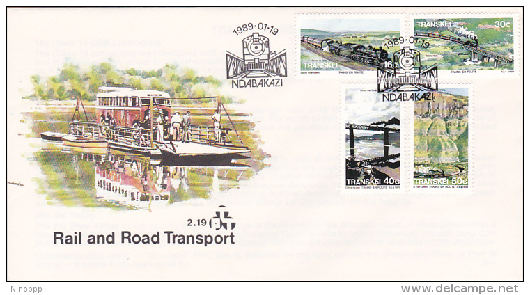 South Africa Transkei 1989 Rail And Road Transport FDC - Transkei
