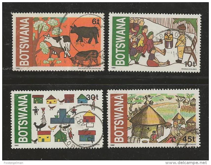 BOTSWANA 1982 CTO Stamp(s) Children Drawings 291-294  #1622 - Other & Unclassified