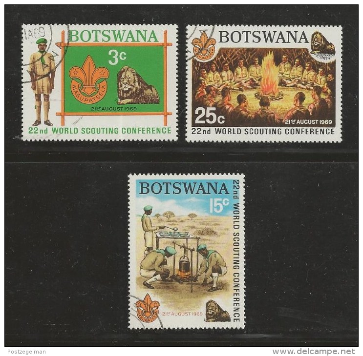 BOTSWANA 1969 CTO Stamp(s) Scouting 51-53  #1573 - Other & Unclassified