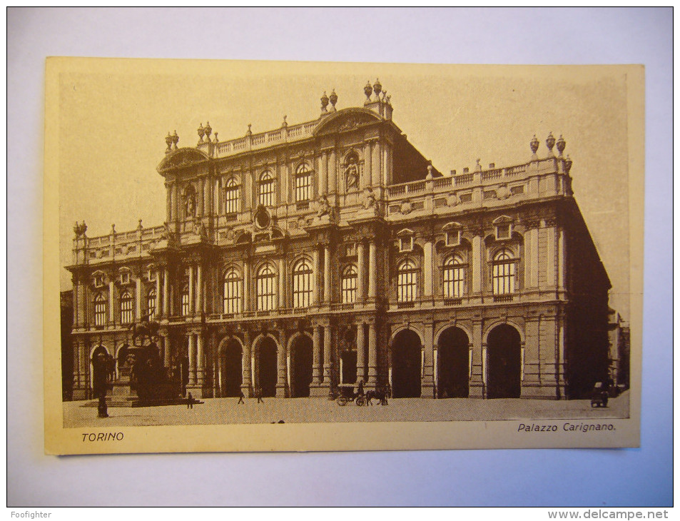 Italy: Torino - Palazzo Carignano - Old PC Unused - Palazzo Carignano