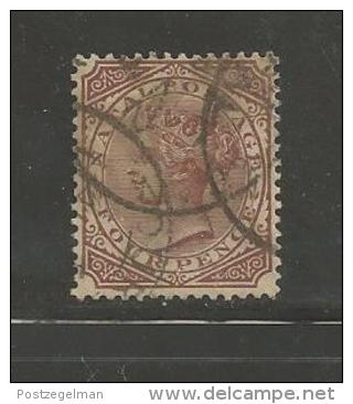 SOUTH AFRICA NATAL 1882 Used Stamp  Queen Victoria  4d Brown 98 - Other & Unclassified