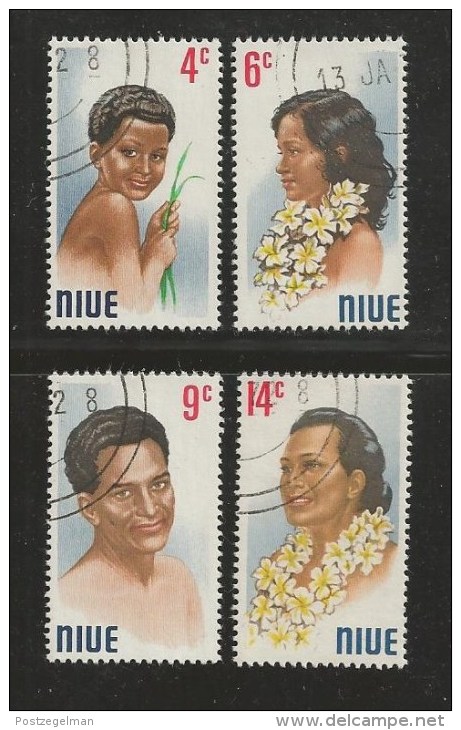 NUIE 1971 CTO Stamp(s) Portraits 120-123 #3007 - Niue