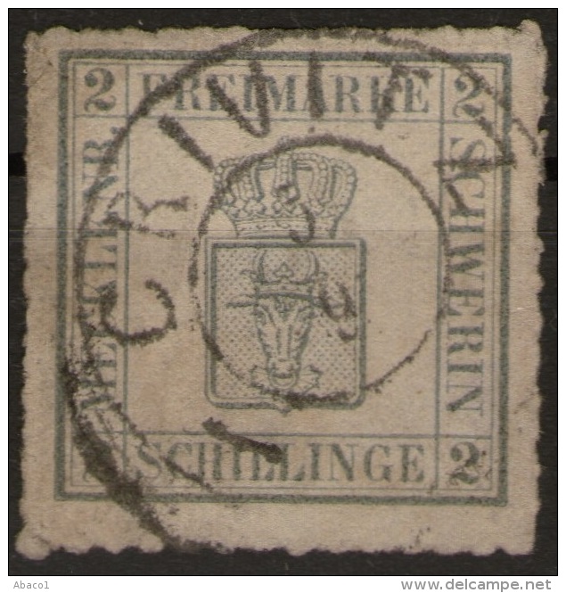 Crivitz 5/9 Auf 2 Shilling Dunkelgrau - Schwerin Nr. 6 B - Signiert - Pracht - Mecklenbourg-Schwerin