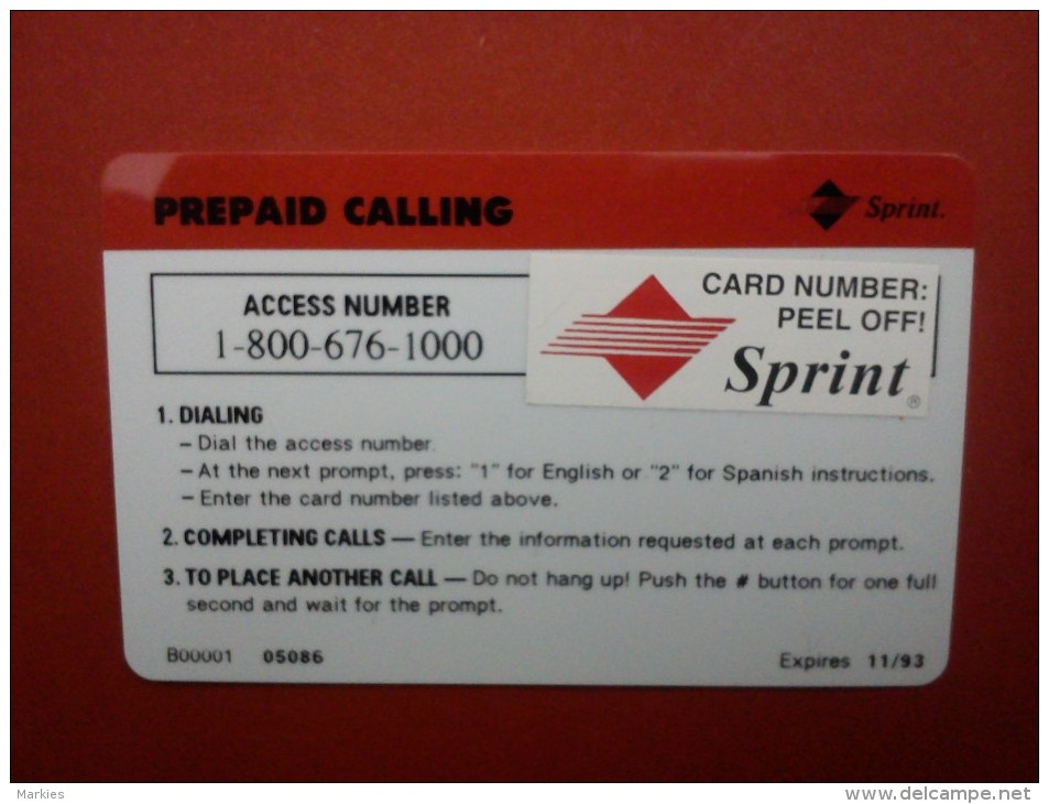 Prepaidcard Sprint 2 Photo's Rare - Sprint