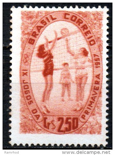 BRAZIL 1957 9th Spring Games  - 2cr50 Volleyball  MH - Ungebraucht