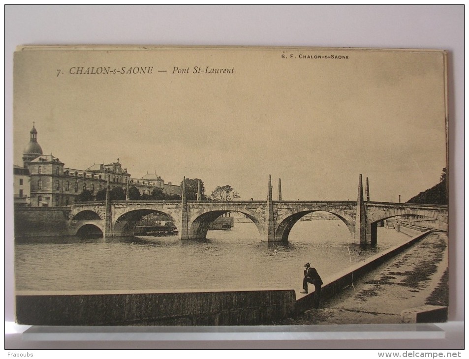 71 - CHALON SUR SAONE - PONT SY LAURENT - ANIMEE - 1906 - Chalon Sur Saone