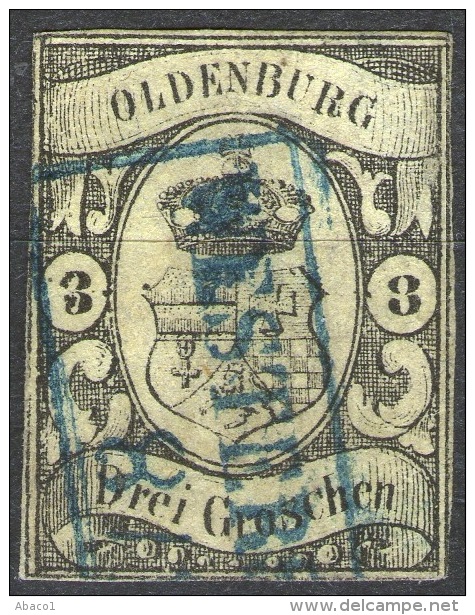 Westerstede Auf 3 Groschen Gelb - Oldenburg Nr. 8 Mit Abart - Oldenburg